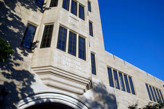 An exterior shot of the Maurer School on the Bloomington campus.